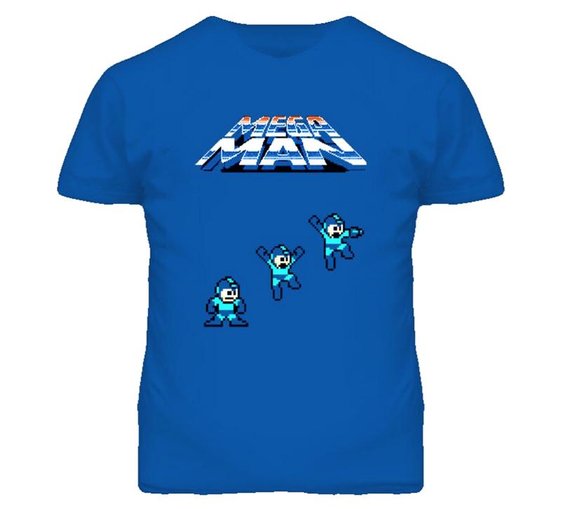 Mega Man Classic Nes Video Game T Shirt, Unisex Cotton Graphic Shirt
