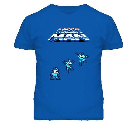 Mega Man Classic Nes Video Game T Shirt, Unisex Cotton Graphic Shirt