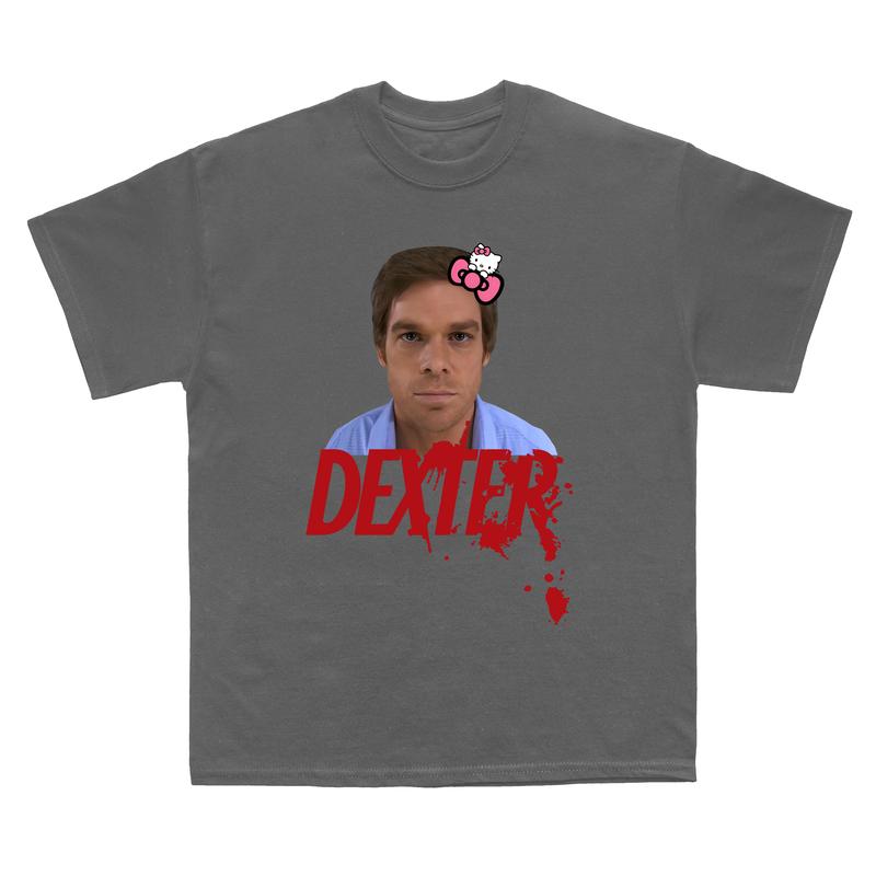 Dexter Morgan Shirt, Dexter Kitty Meme T-Shirt, Dexter Morgan Gift For Movies Lovers Casual Clothing Fabric Menswear Top Fleece