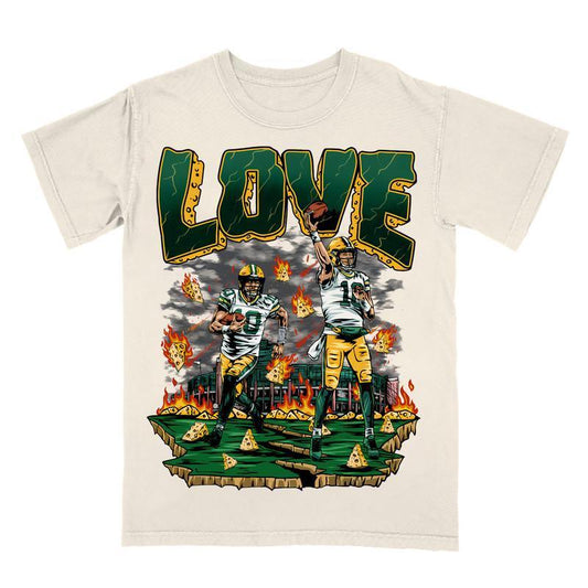 Jordan Love Shirt, Vintage 90s Unisex Football Tees, Football T-Shirts, Sports Shirt, Game Day Tee, Football Fan Gifts