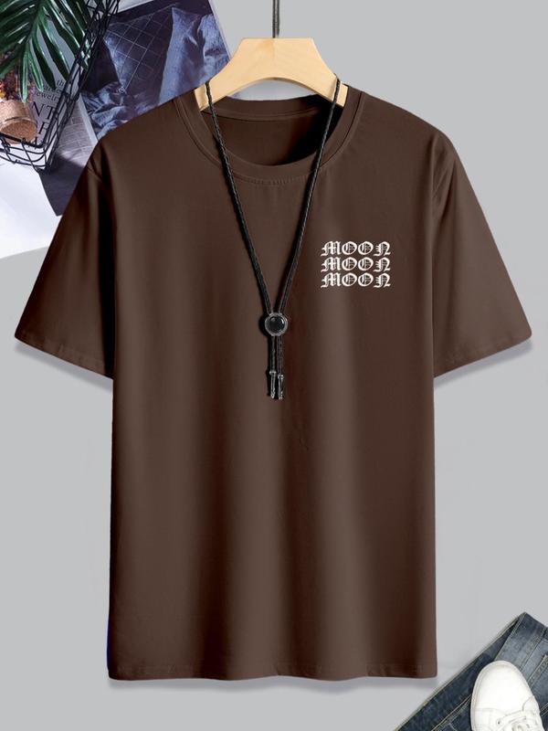 Men's Thin Letter & Graphic Round Neck Tee, Fashion Casual Vintage Regular FitÂ Vintage Sculpture Print Short Sleeve T-Shirt, Streetwear, Graphic Tees,