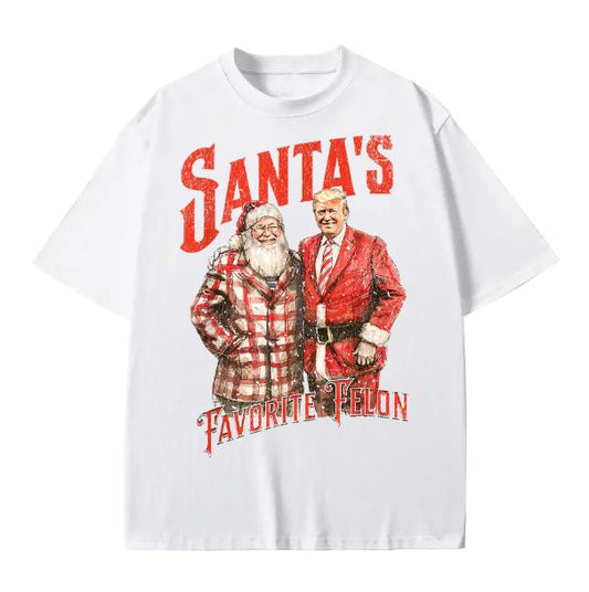 Santaâ€™s Favorite Felon Shirt, Funny Trump Shirt, Gift for Christmas