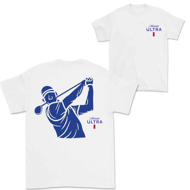 Michelob Ultra Golfing T-Shirt, 2 Side T-shirt For Women For Men