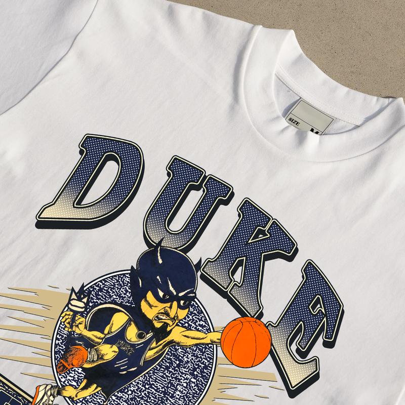 Duke Blue Devils Final Four NCAA 1991 T-Shirt Cotton Short-sleeve Retro Streetwear Tshirt Menswear Top