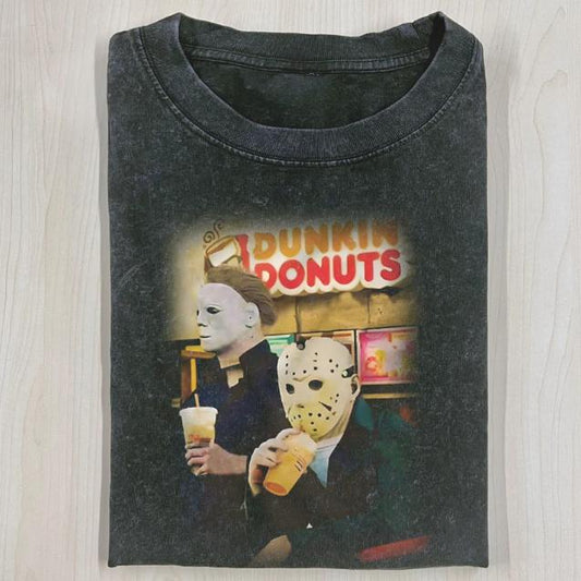 JASON MICHEAL MYERS SHIRT, Jason Voorhees, Michael Myers, Horror Movie Shirt, Horror Character, Funny Halloween Shirt, Unisex T-Shirt, Gift For Men Wo