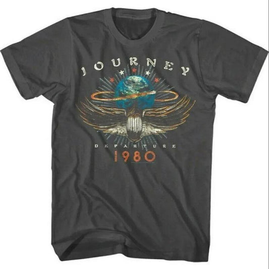 Journey Departures Album Tour 1980 T Shirt Rock-band Vintage Concert Merch, Vintage Graphic Tee, Music Tour Tee, Graphic Single Rap Hop Hip
