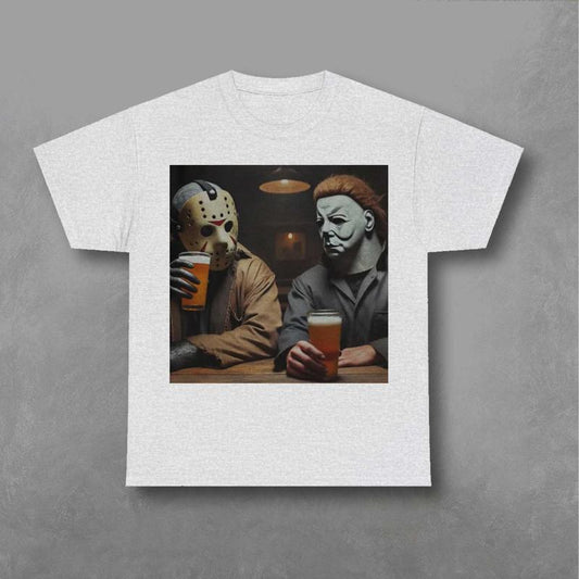 Jason Voorhees and Michael Myers Shirt,  A Nightmare on Elm Street Shirt, Friday the 13th Sweatshirt, Halloween Sweatshirt Classic Fabric Prints