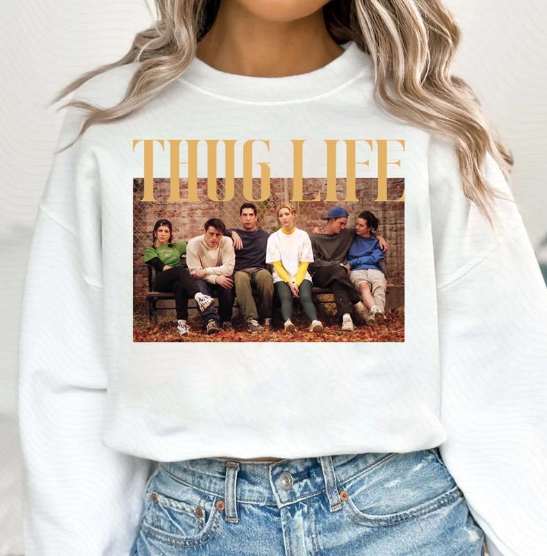 THUGLIFE Friends Thanksgiving Football Shirt  Football Shirt, Digital Design, Friends, Fall, ThanksgivinglogoAnalyze Listing Shirt