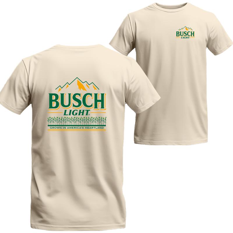 Busch Light Corn Field 2-Sided T-shirt, Busch Light Short Sleeve Tee, Unisex Shirt