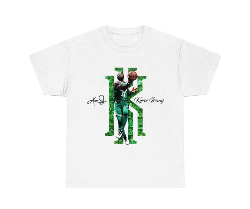 Kyrie Irving with Signature and Logo Dallas Maveriks T-Shirt, Basketball Shirt, Sweatshirt, Hoodie