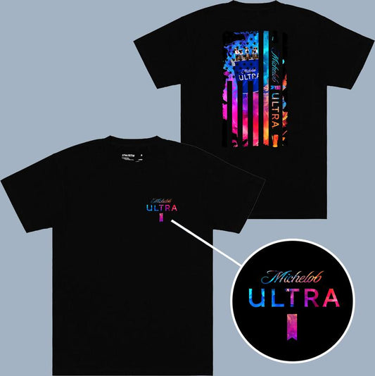 Michelob Ultra Beer Color Flag T-shirt - 2 Side - Trendy To Timeless - Wide Size Selection - Men's And Women's Choices - Plentiful Color Options - Per