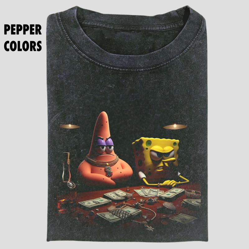 SpongeBob SquarePants Vintage Tee, Funny SpongeBob SquarePants Graphic T-Shirt, Movie Shirt, meme shirts, Unisex T-Shirt, Graphic Tee Gift For Men Wom