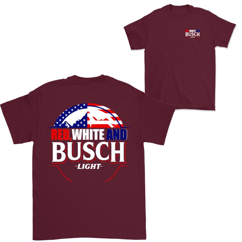 Red White and Busch Light 4th Of July T-Shirt, Sweater and Hoodie, Gift for Women and Men