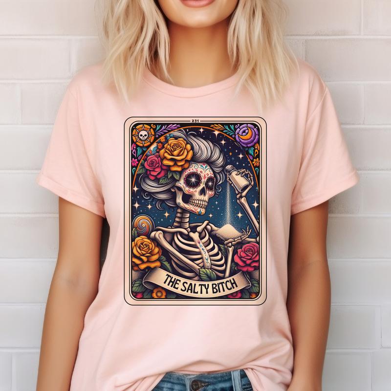Relatable  Tarot Tees Tarot Skeleton Tees Tarot Nurse Top Tarot Reader Tshirt Skeleton Running T-Shirt Tarot Card The Teacher Tarot Top The Nurse Tees