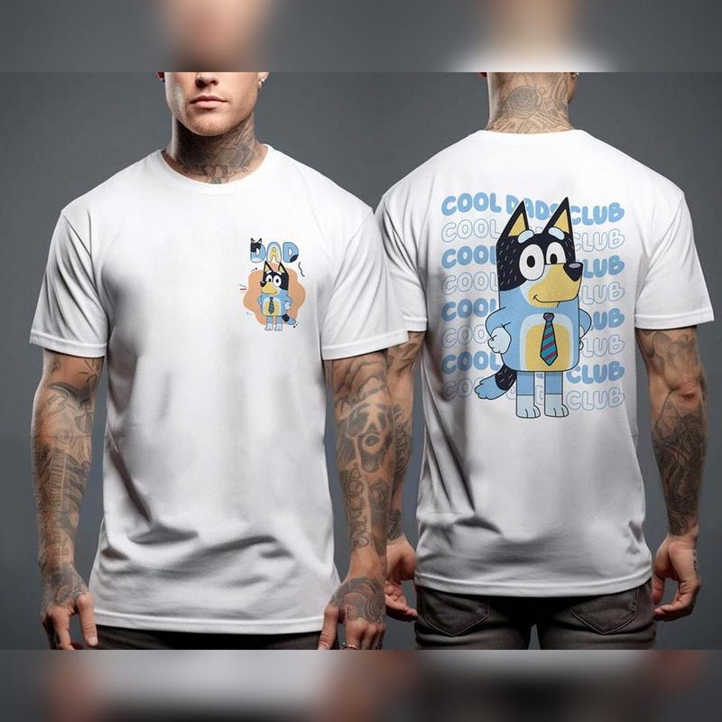 Bluey Cool Dad Club Shirt, Bandit Cool Dad Club T-Shirt, Bluey Bandit Shirt, Dad Birthday Gift, Dad Bluey Shirt, Bluey Family Shirt