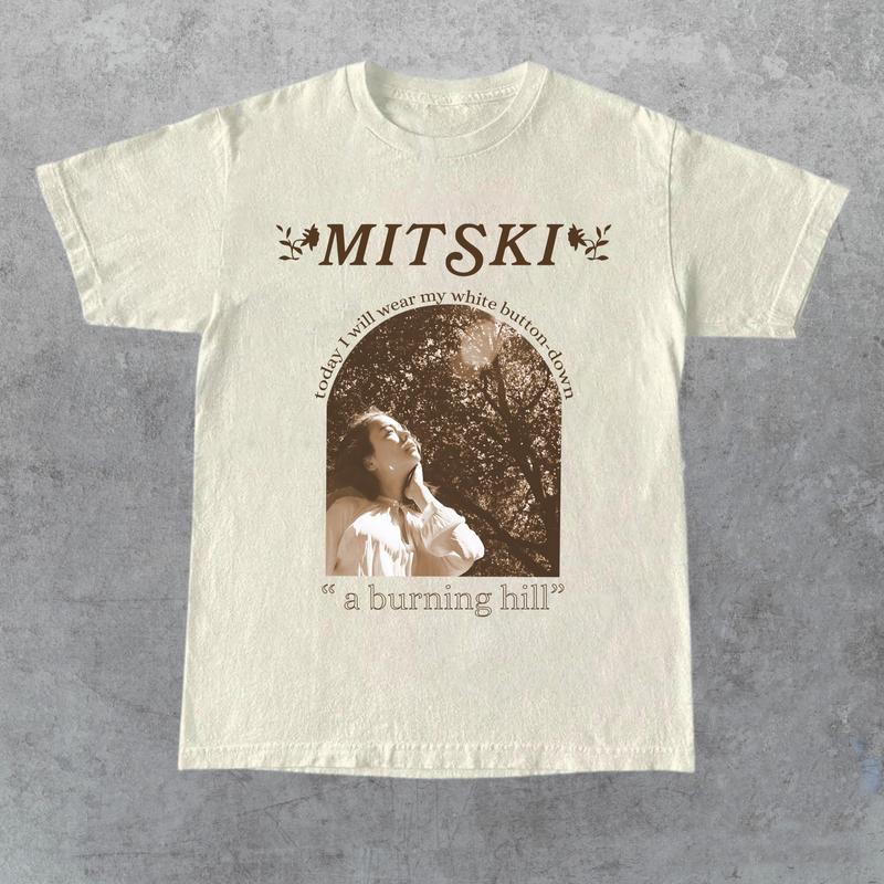 Mitski T-Shirt Today I Will Wear My White Button Down A Burning Hill T-Shirt, Shirt Outfit Idea, Gift for Her, Gift for Him, Gift for Friend