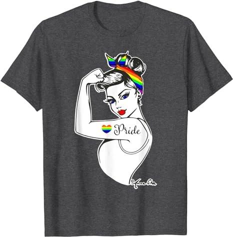 LGBT Girl Power Heart LGBT Flag LGBT Pride Month Gay Pride T-Shirt