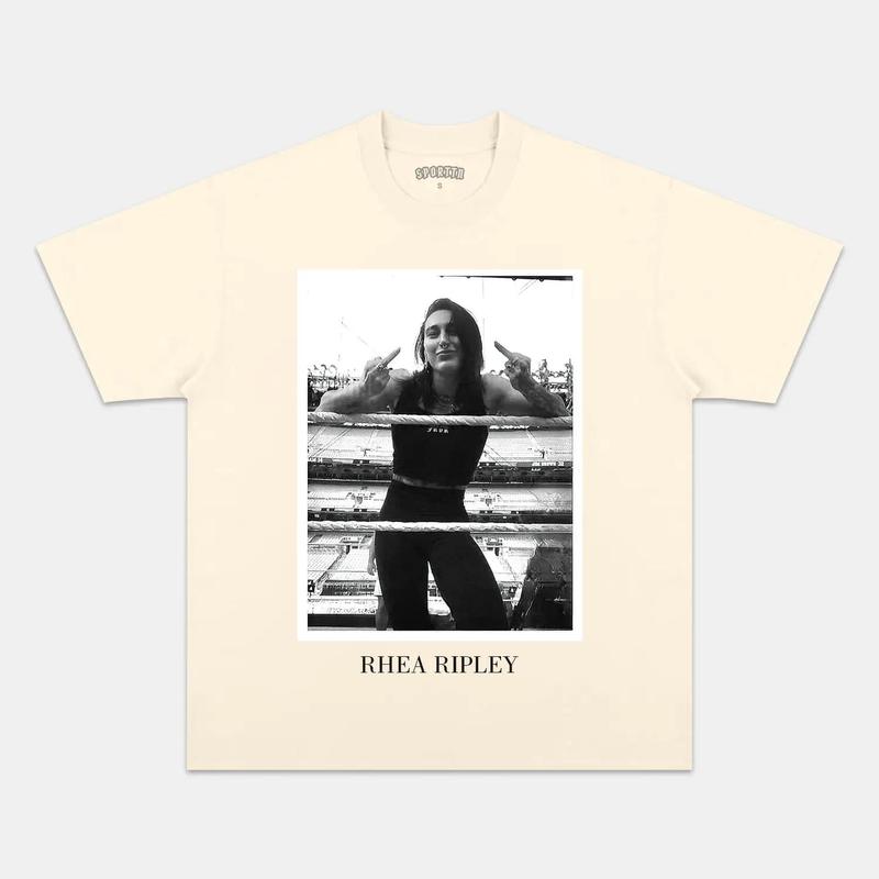 2024 RHEA RIPLEY V2 TEE, Wrestling Tee, WWE Tee, Wrestling Gift, Sports Shirt, Workout T-shirt Streetwear Crewneck Clothing