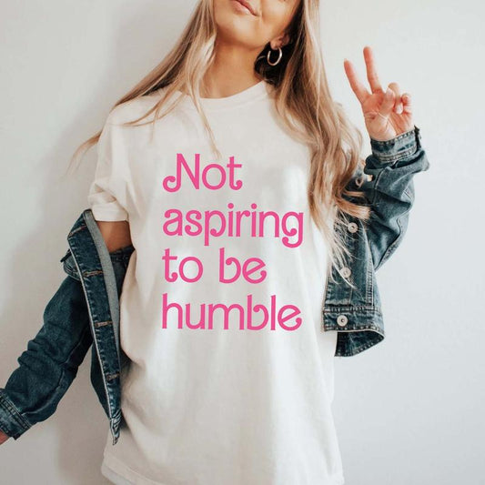 Not Aspiring To Be Humble Shirt, Kamala Harris Shirt, Feminist SweatShirt, Girl Power TShirt for Democrat, Women Empowerment Shirt, Feminist Gift