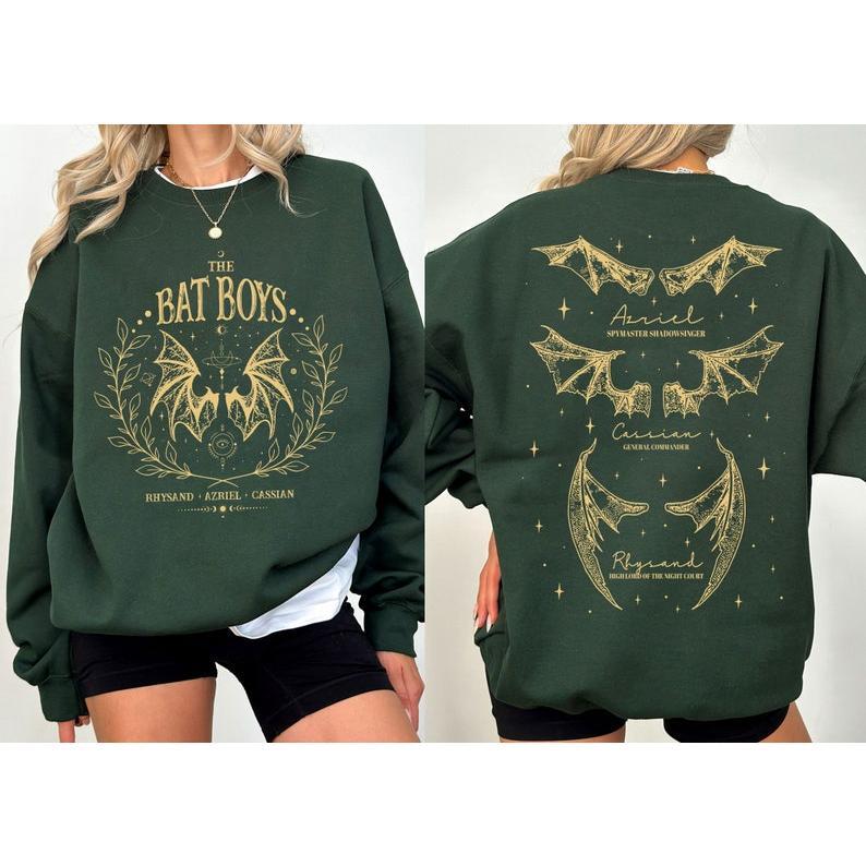 The Bat Boys Sweatshirt, Acotar Bookish Sweatshirt, The Night Court Illyrians, A Court of Thorns and Roses Rhysand Cassian Azriel, Bookish Merch, Book