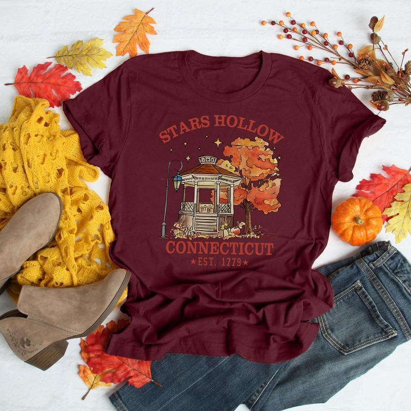 Star's Hollow Luke's Sweatshirts - Shirt , Gilmore Girls Shirt, Autumn Festival Shirts, Connecticut EST. 1779 Tee, Stars Hollow Shirt, Halloween Gift,