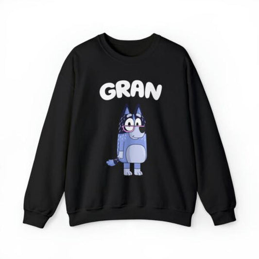 Gran Bluey Sweatshirt, Bluey Tee, Grandma gift, Birthday T-shirt - Wear It Your Way - Iconic Styles - Choose Your Color - Diverse Style Selection - Ex