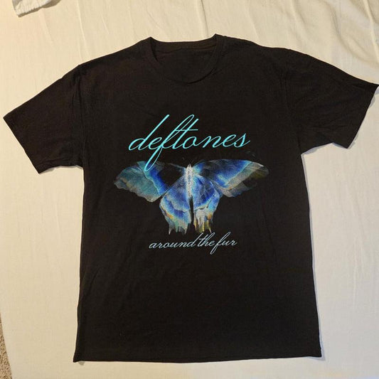 Vintage Deftones Around The Fur Short Sleeve Cotton T-shirt Unisex S-5XL, Retro Deftones Tee Gift, Gift For Her, Music Tour Shirt, vintage Graphic Tee