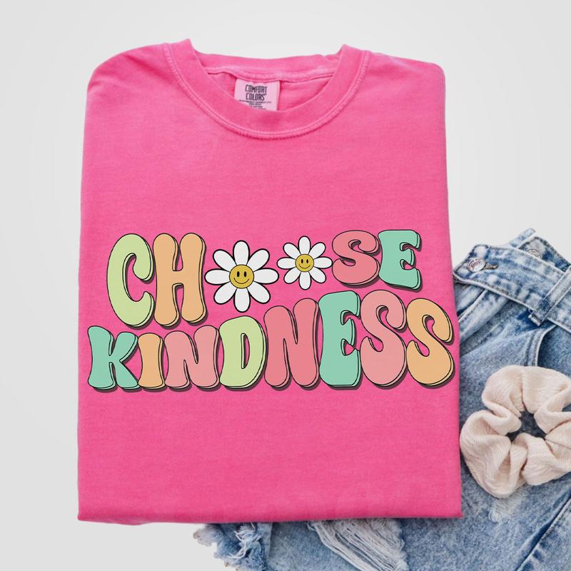 Cute Teacher Shirt, Choose Kindness Shirt, Be Kind Teacher Shirt, Comfort Be Kind Shirt, Back to School Shirt, Elementary School Teacher Shirt, Flower