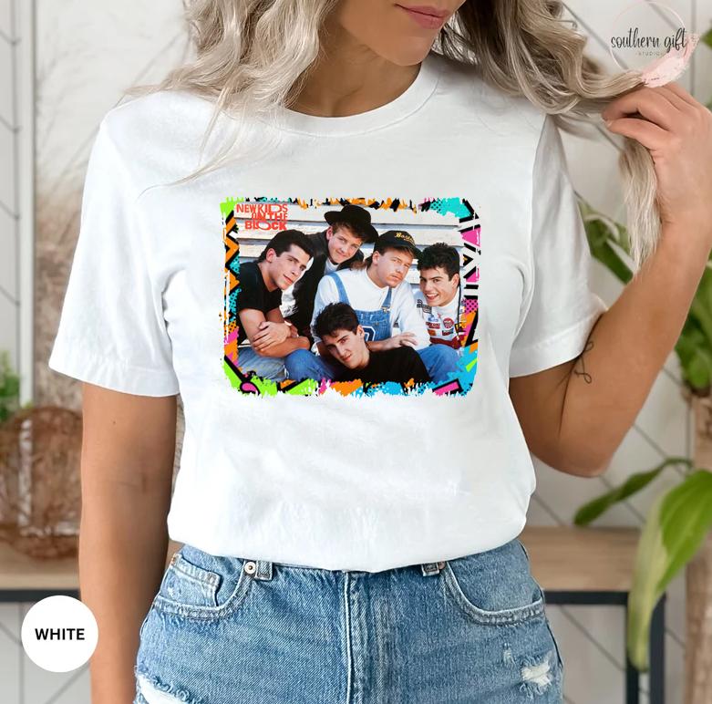New Kids On The Block NKOTB Bleached Shirt Blockhead OOTD