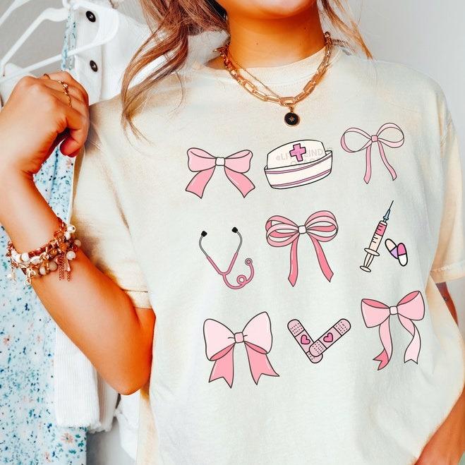 Coquette RN Shirt, Nurse Graduation Gift, Pediatric Nurse Shirt, NICU Nurse Shirt, Icu Rn, ER Nurse Tee, Nurse Practitioner, nurse shirt