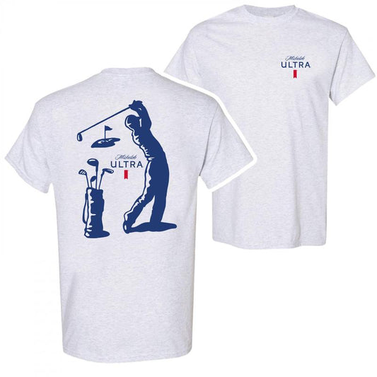 Michelob Ultra - Golf T-shirt 2 Side Ss2 - Universal Appeal Garments - Active Lifestyle Essentials - Size Inclusivity - Choose Your Fashion - Full Col
