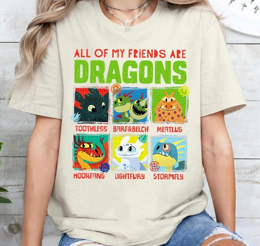 Train Your Dragon 3 Hidden World T-Shirt Toothless Friends Family Matching Shirts Tshirt Sweatshirt Hoodie