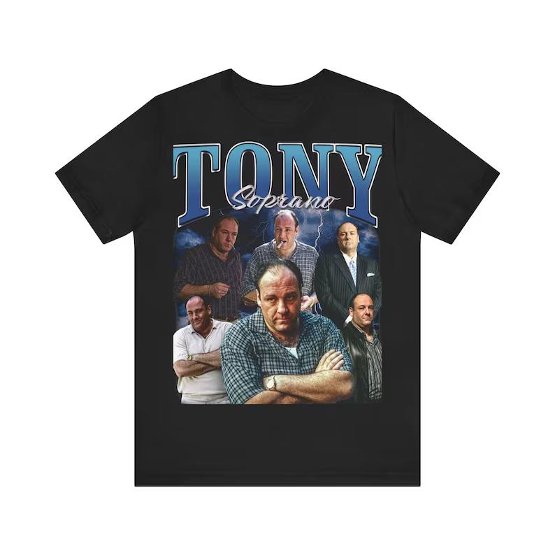 Tony Soprano Vintage Bootleg Shirt, 90s Bootleg Rap Tee, Graphic Design T-Shirt