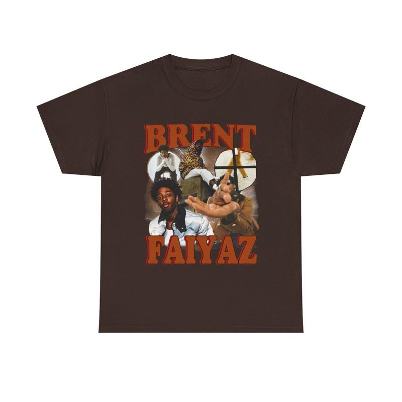 Brent Faiyaz Vintage 90s Rap Tees , Sonder, Hip hop RnB Shirt Casual Cotton Menswear Top Classic Graphics Smooth Underwear Tshirt Streetwear