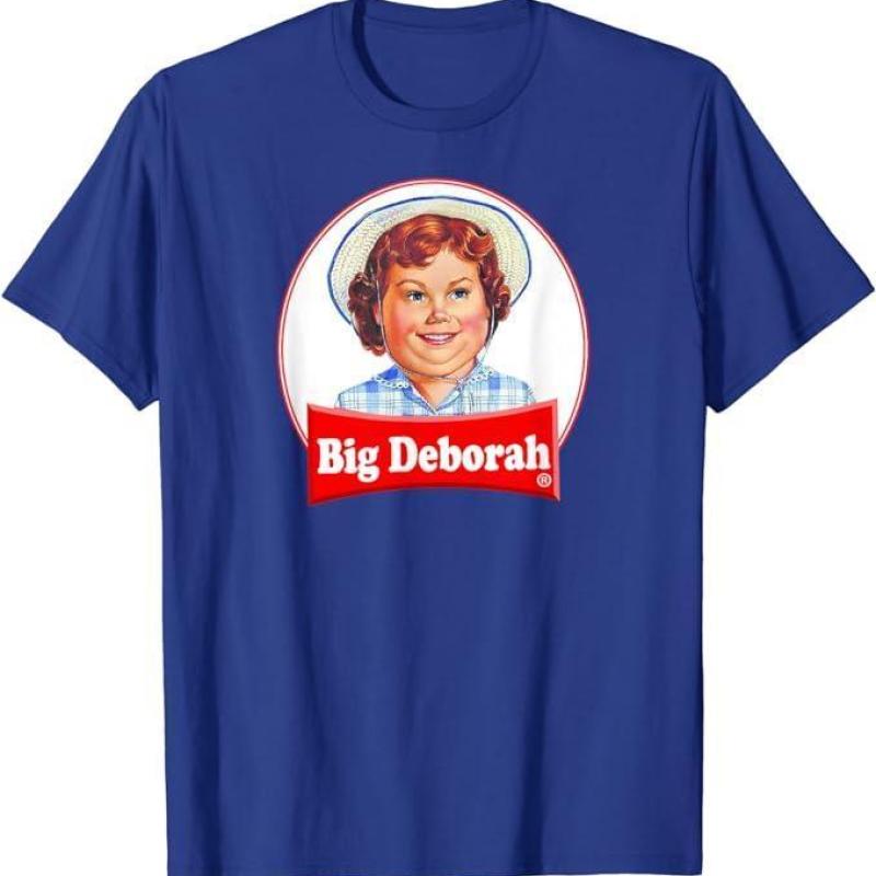 Big Deborah Cotton T-Shirt, For Men, For Women, Casual sweashirt hoodie tshirt shirt Collar Fabric