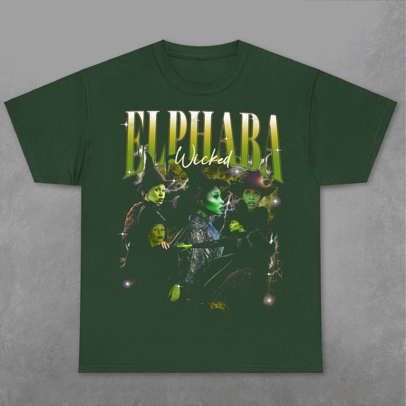 Elphaba Wicked Shirt, Glinda The Good Shirt, Wizard Of Oz Witch Pink And Green Tee, Wicked Tee Unisex Graphic Cotton Tops