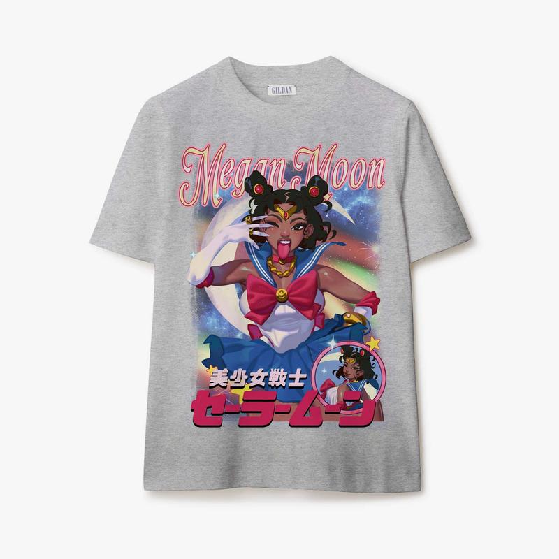Mexgan Sailor Moon T-Shirt, Sweatshirt, Hoodie  Available in Sizes S-3XL Crewneck Classic casual tee