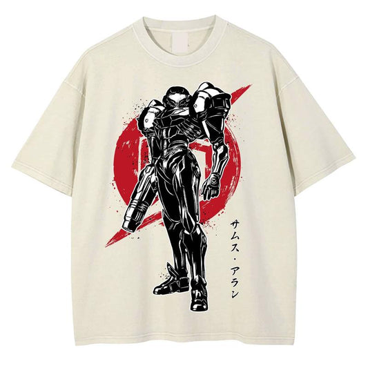 Samus Aran Fan Lovers Shirt Metroid Inspired Tee For Gamers And Sci-Fi Fans