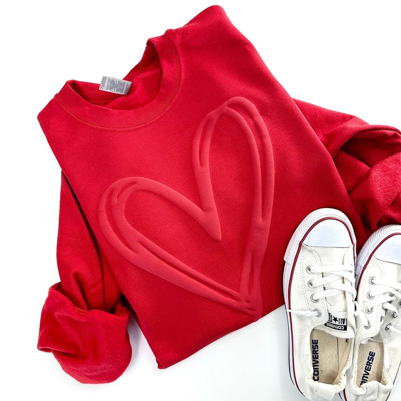 Be Mine Puff Print Crewneck Sweatshirt, Hoodie, T-shirt, Valentine's Day Puff Print Sweater, Embossed Sweatshirt, Be Mine Shirt, Gift Idea for Wife Gi