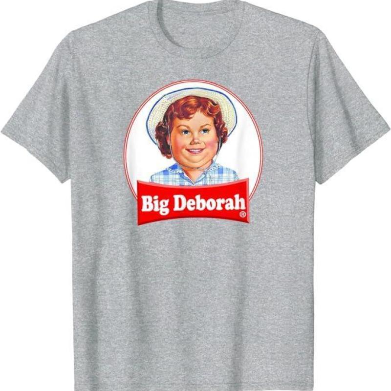 Big Deborah Cotton T-Shirt, For Men, For Women, Casual sweashirt hoodie tshirt shirt Collar Fabric