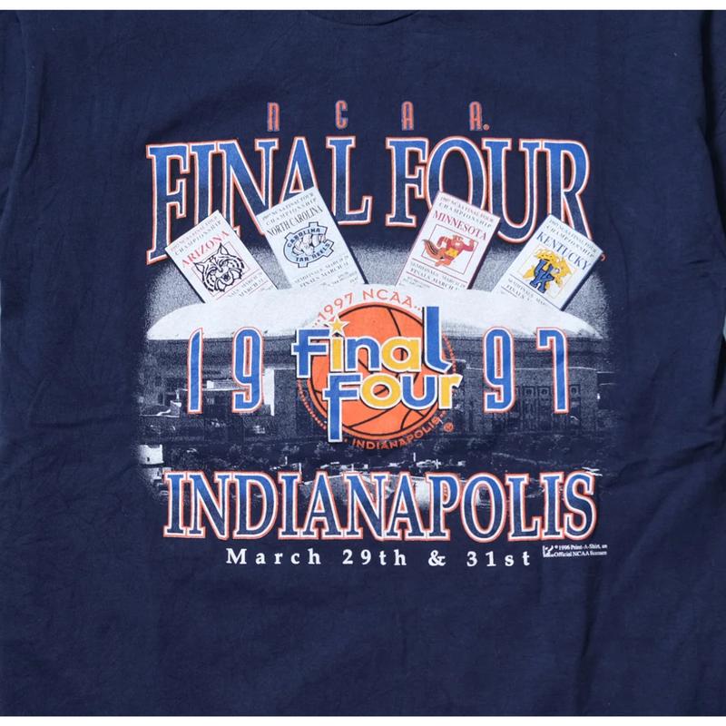 Vintage 1996 NCAA Final Four Champions T-Shirt Menswear Top Cotton