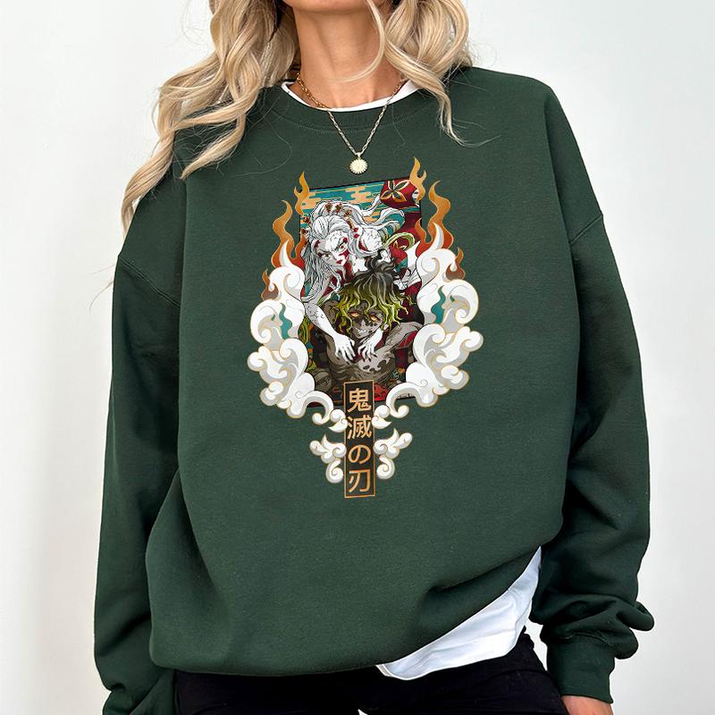 Gyutaro and Daki Upper Moon Demon Shirt, The Upper Rank Six Demon Sweatshirt Hoodie,Demon Slayer t-shirt, Kimetsu no Yaiba Shirt, Anime sweatshirt hoo