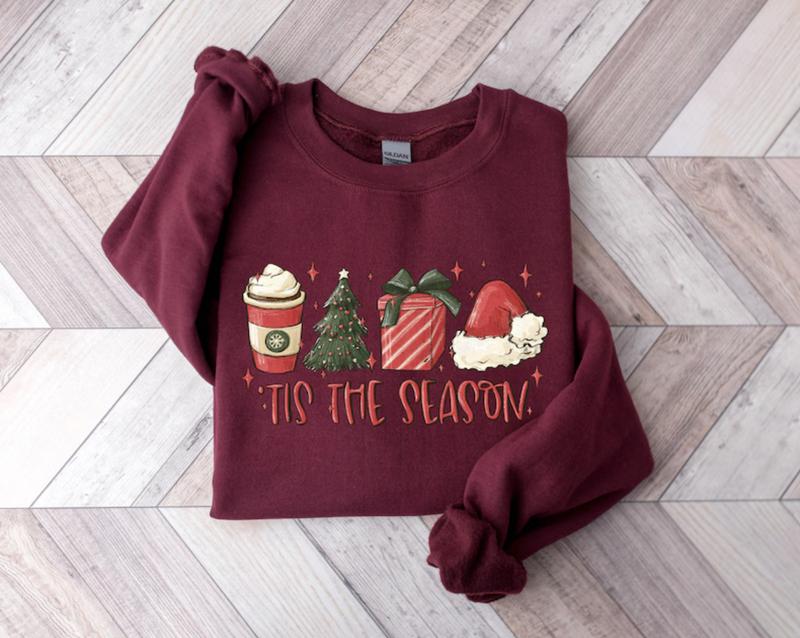 Tis The Season SweatshirtShirtHoodie, Retro Crewneck, Cotton
