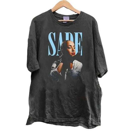 Sade T Shirt, Sade Tour Crewneck Tshirt, Sade Concert Shirt Cotton Menswear