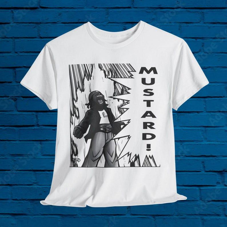 DoPe ANIME-style MUSTARD! Lamar Shirt, mustard, tv off, kendrick mustard meme, lamar t-shirt