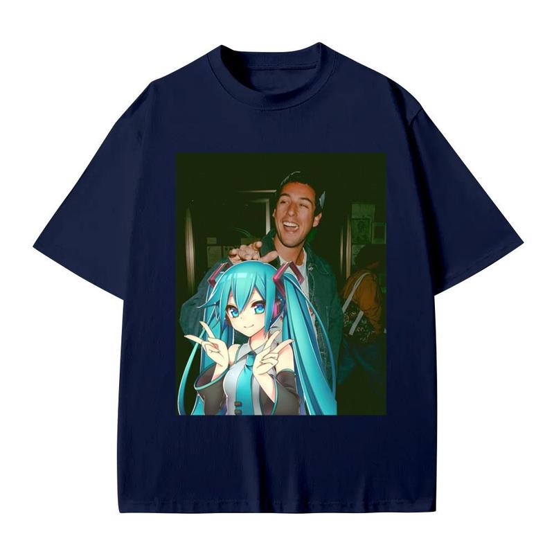 Hatsune Miku Anime tee, Grown Ups Sandler tshirt, Sandler Happy Gilmore Tee Cotton Menswear