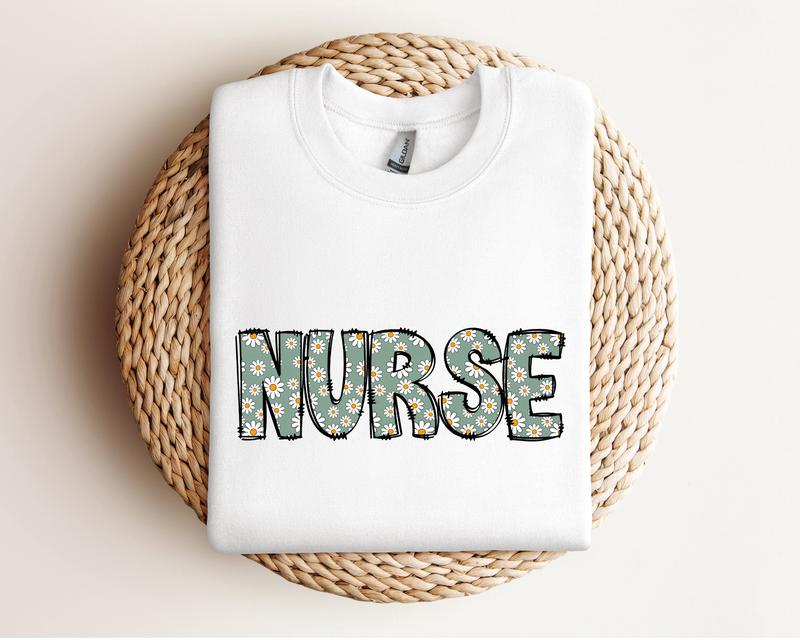 Daisy Nurse Sweatshirt, Gift for Nurse Daisy Hoodie, School Nurse Gift Sweater, Medical School Hoodie, Gift for Rn Crewneck