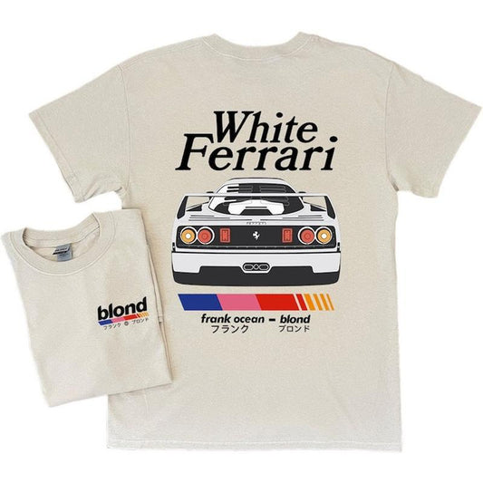 Frank Ocean BLOND WHITE FERRAR Blond album T-shirt blond album