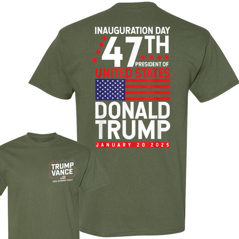 Donald Trump Won 2024 Election Inauguration Shirt, Trump Vance 2024 Winning Ticket Shirt, Trump President 2024 Shirt, Pro-Trump, Full Colors