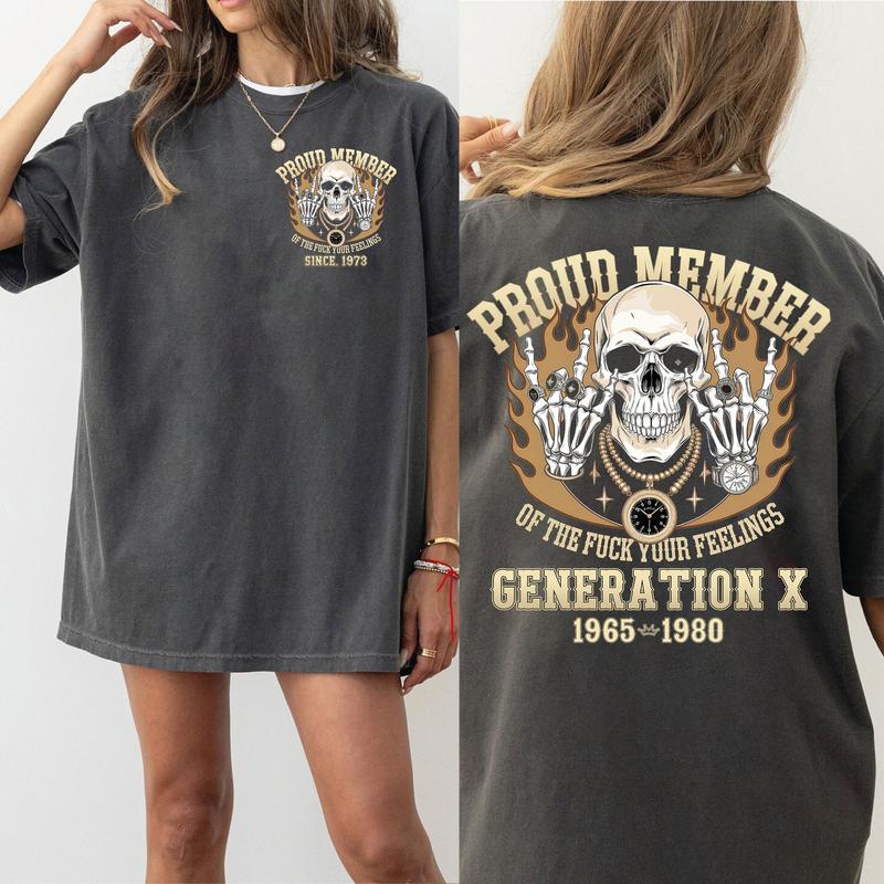 Proud Gen X Raised On Hose Water And Neglect T-Shirt Vintage Inspired, Funny Humor Tee For GenX Members